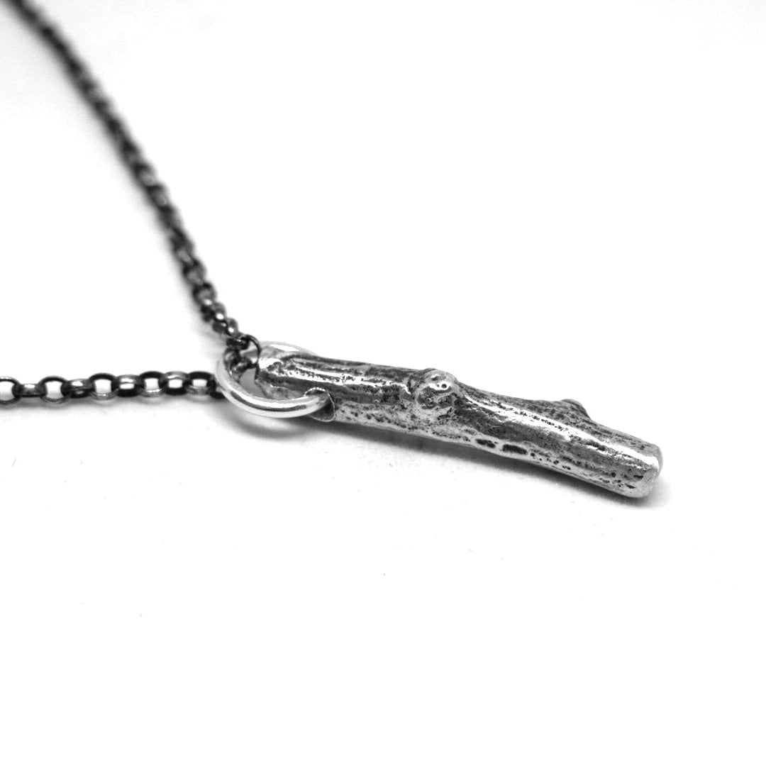Silver Twig Necklace