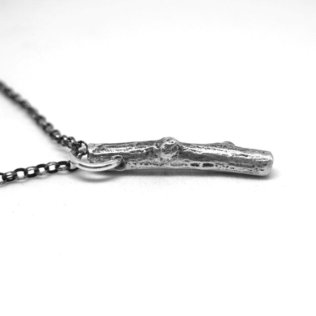 Silver Twig Necklace